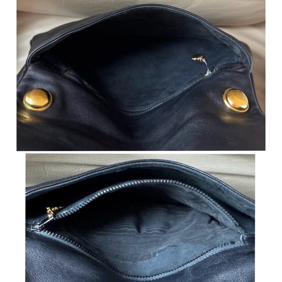 Certified Authentic Vintage Gucci Blondie Black Leather Flap Shoulder Bag, COA - Picture 5 of 11